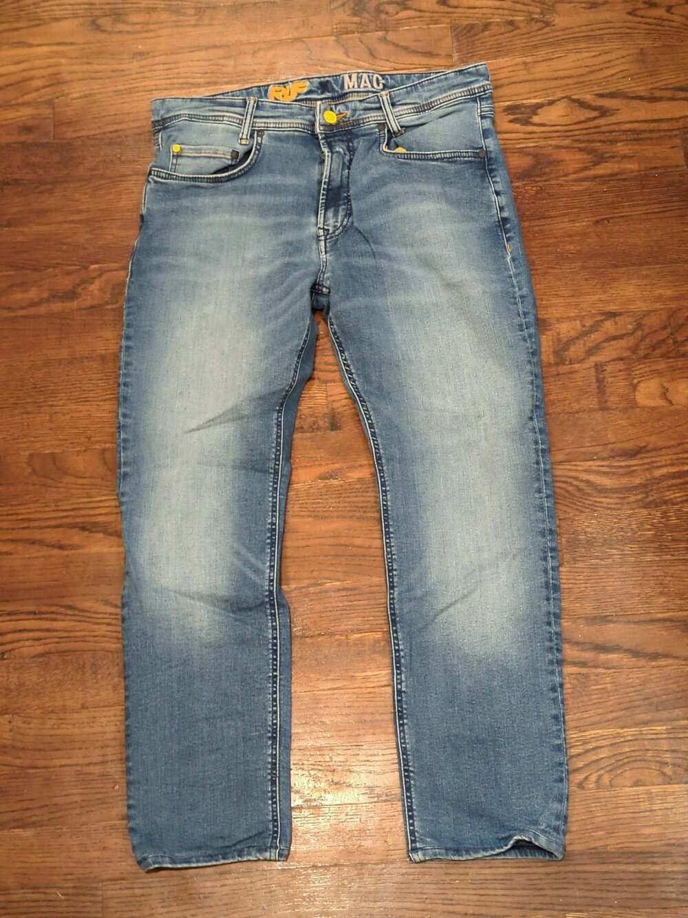 MAC MacFlexx Jeans Size 33/30 Blue Denim Straight Leg